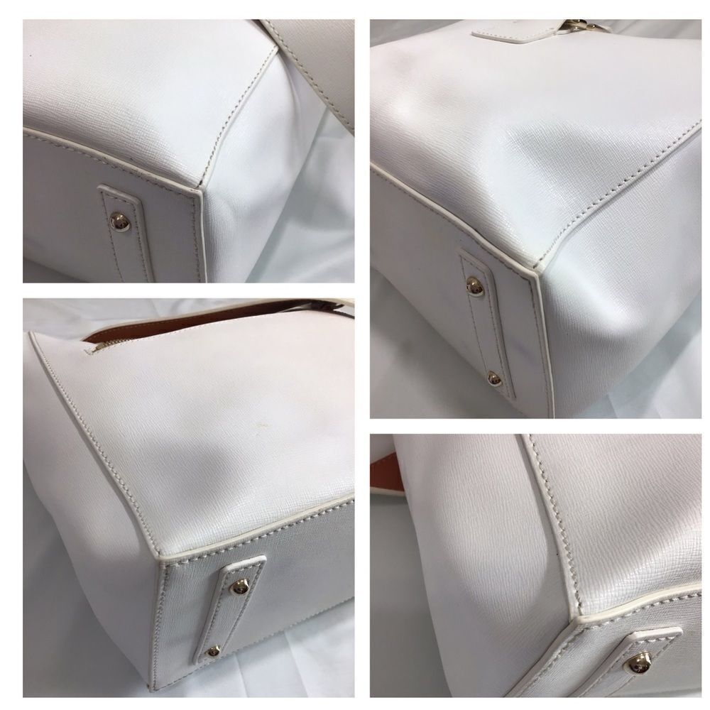 DOONEY & BOURKE White Leather Ashby Shoulder Bag - Picture 14 of 14